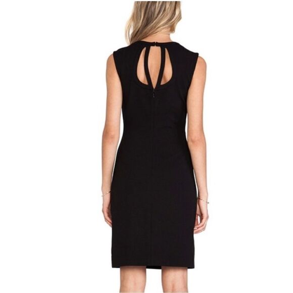 Diane von Furstenberg Black Amy Cut Out Shift Dress Size 6 - Picture 2 of 10
